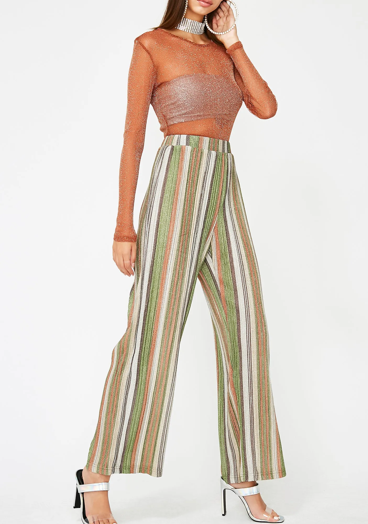 Mojito High Beams Striped Pants sold by Dolls Kill product image thumbnail 2