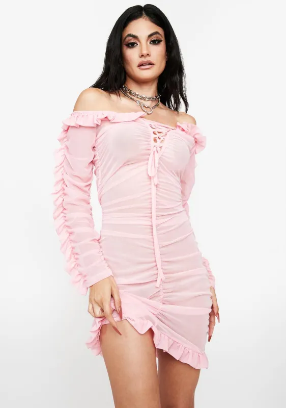 Candy Serving Pleasure Mesh Midi Dress sold by Dolls Kill