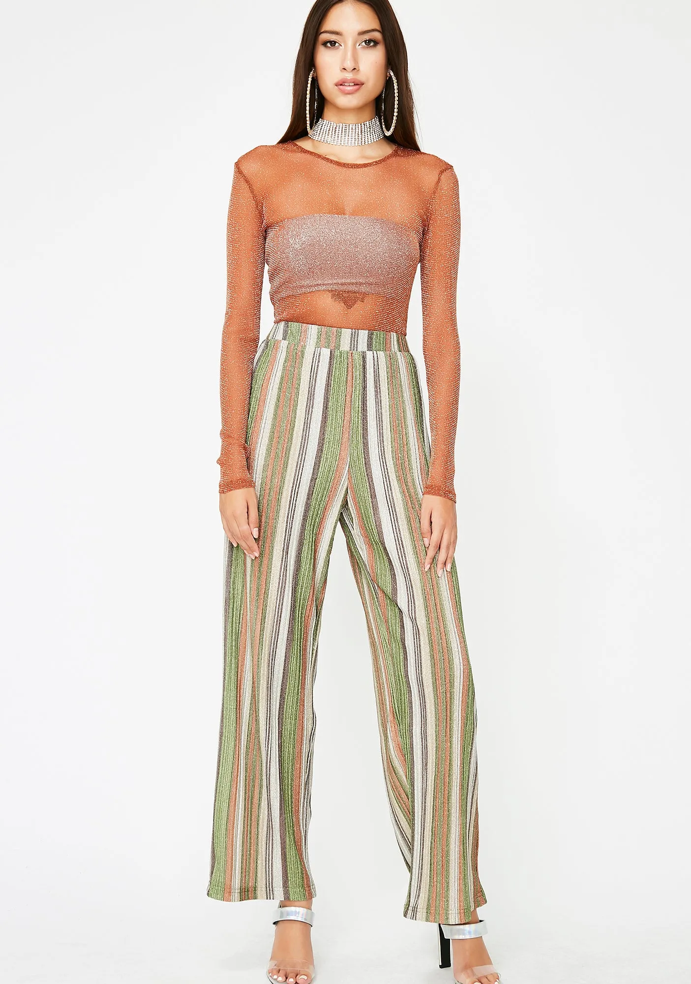 Mojito High Beams Striped Pants sold by Dolls Kill product image thumbnail 3