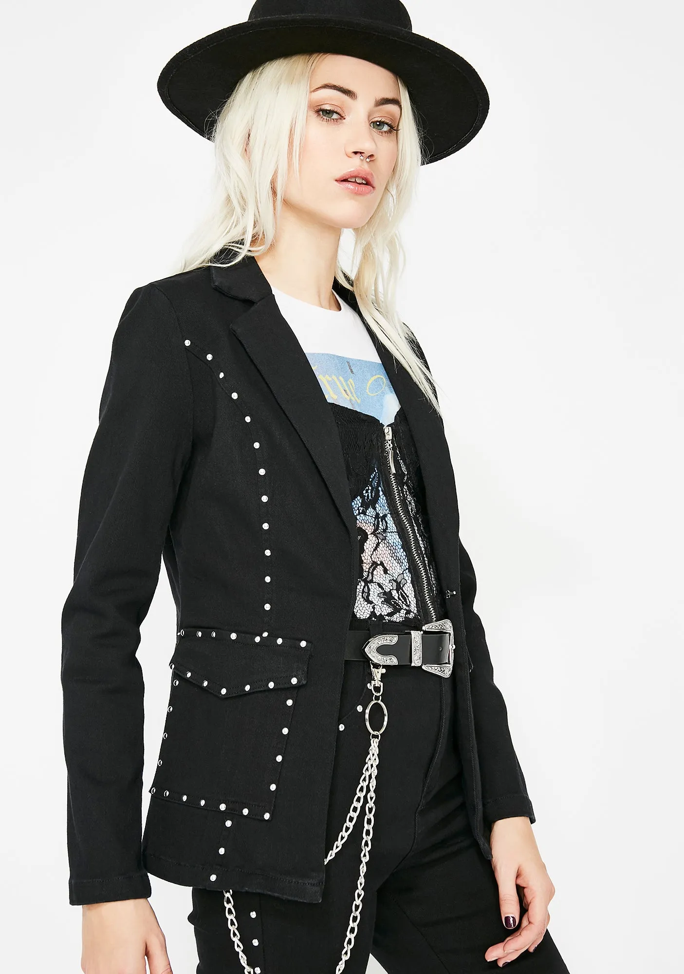 Wicked West Studded Blazer sold by Dolls Kill