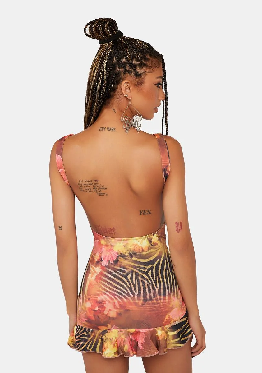 Marie Backless Mini Dress sold by Dolls Kill product image thumbnail 4