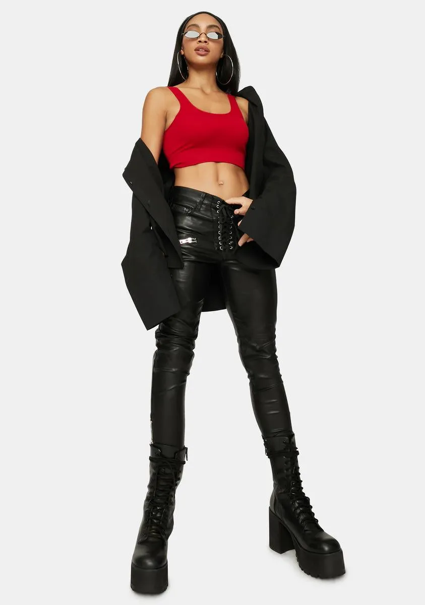 Nobody Like Me Seamless Crop Tank sold by Dolls Kill product image thumbnail 3