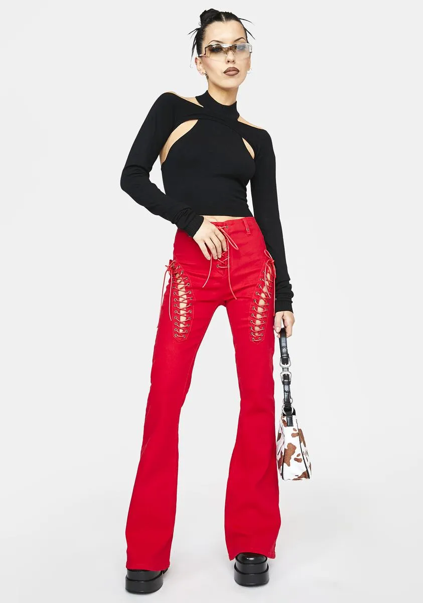 Watch Me Win Crop Top Set sold by Dolls Kill product image thumbnail 3