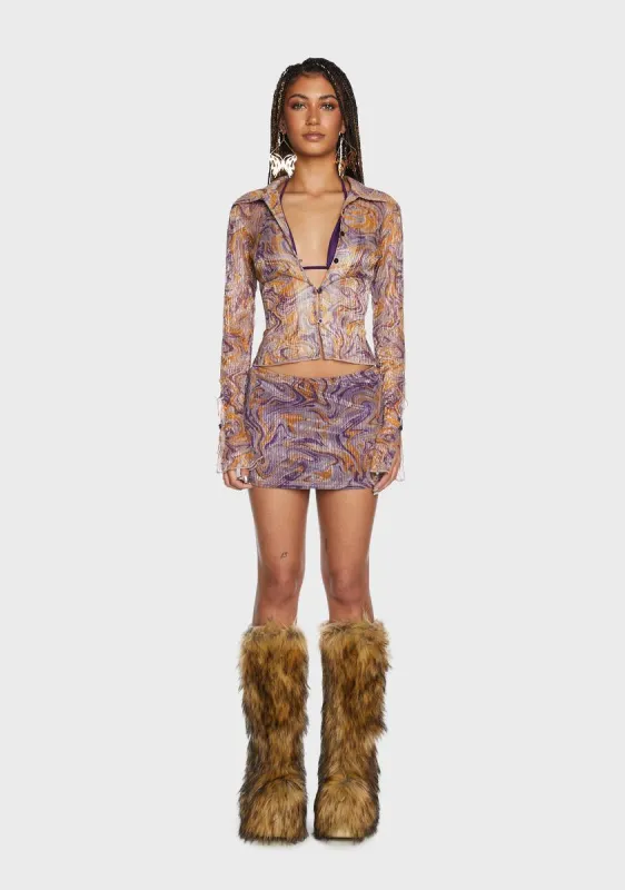 Work Of Art Skirt Set sold by Dolls Kill