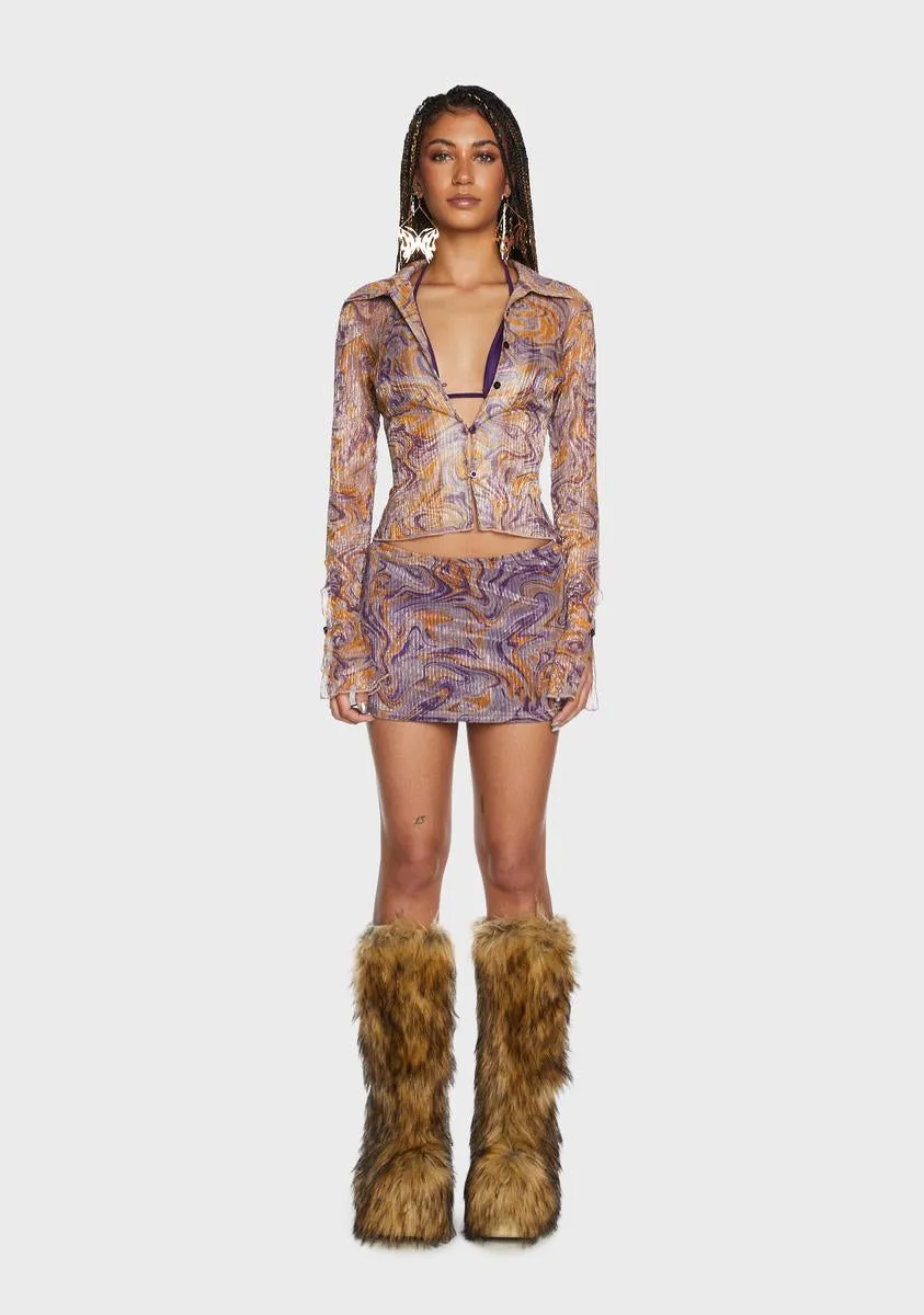 Work Of Art Skirt Set sold by Dolls Kill