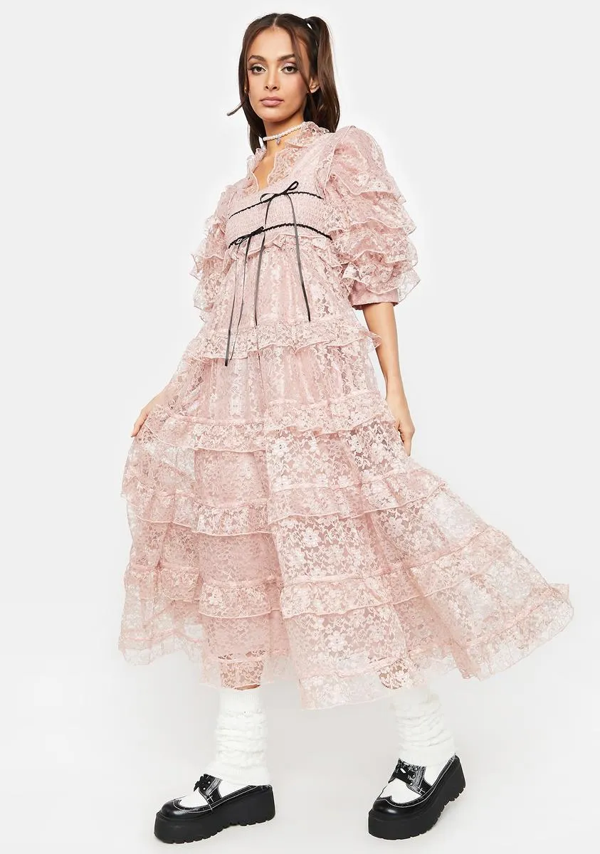 Loop Lace Midi Dress sold by Dolls Kill product image thumbnail 3