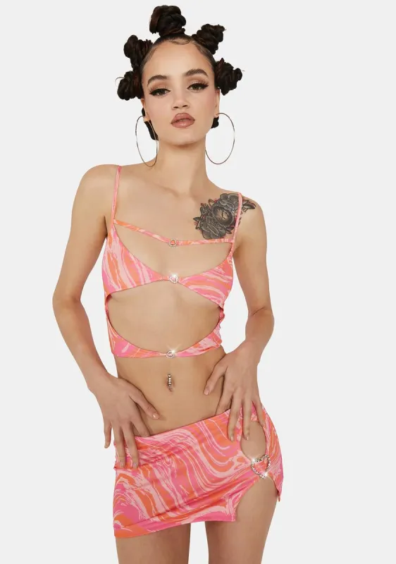 Swirl Girl Skirt Set sold by Dolls Kill