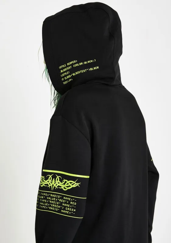 Deep Web Pullover Hoodie sold by Dolls Kill