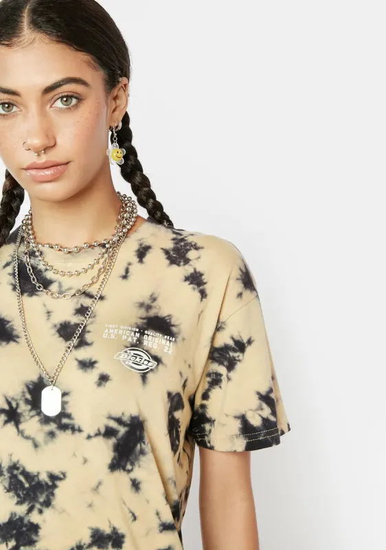 Ginger Tie Dye Boyfriend Tee sold by Dolls Kill