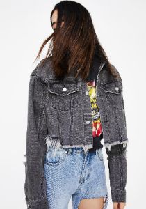 Throwdown Denim Jacket sold by Dolls Kill