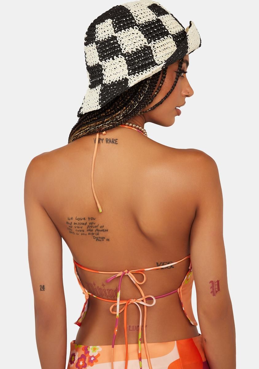 Psychedelic Floral Scarf Top sold by Dolls Kill product image thumbnail 4