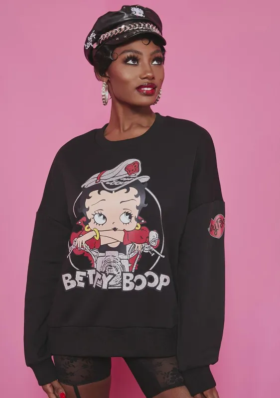 Tough Betty Oversized Sweatshirt sold by Dolls Kill