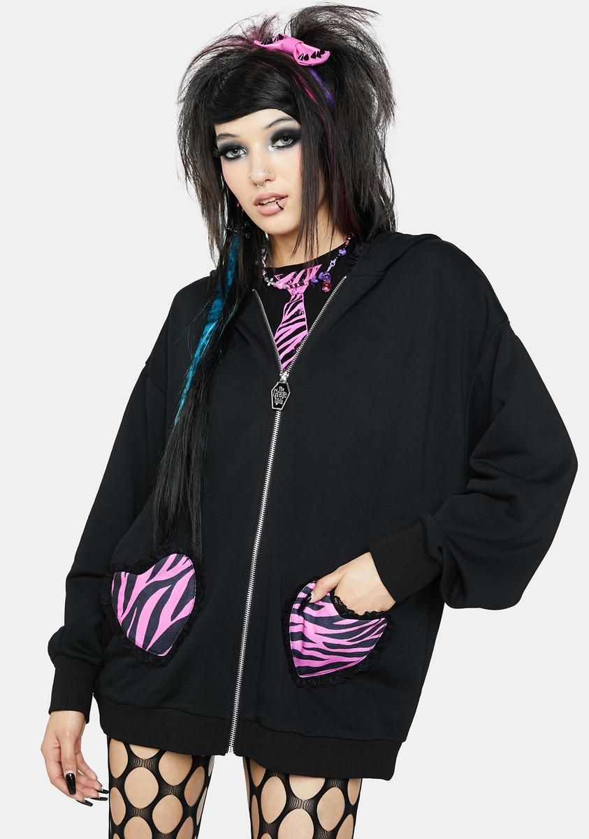 Tickets To My Downfall Bunny Hoodie sold by Dolls Kill