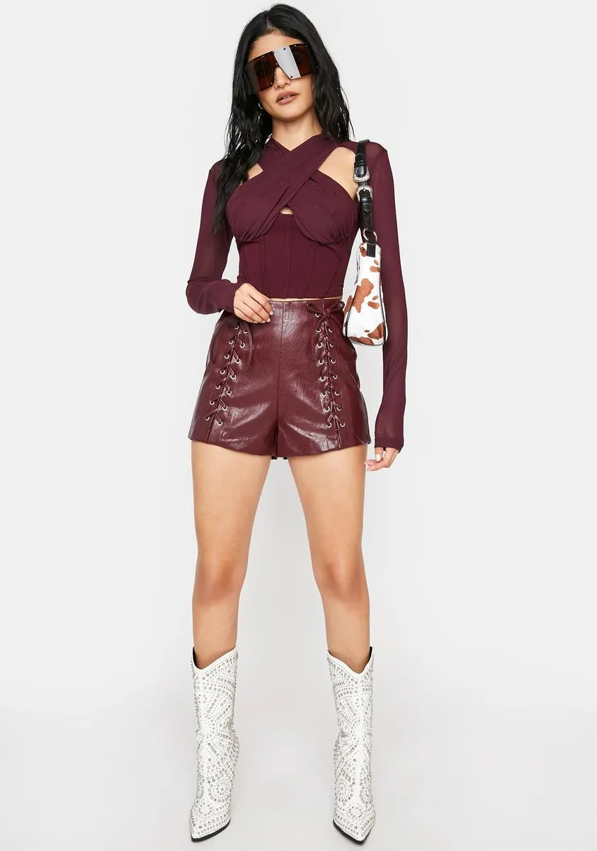 Vino Laugh Or Cry Crop Top sold by Dolls Kill product image thumbnail 5