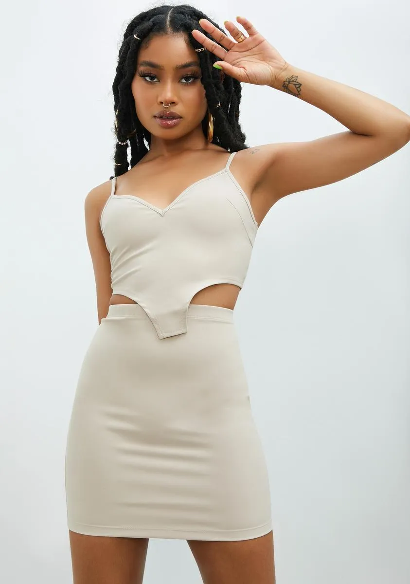 Sleek Sass Bodycon Skirt Set sold by Dolls Kill