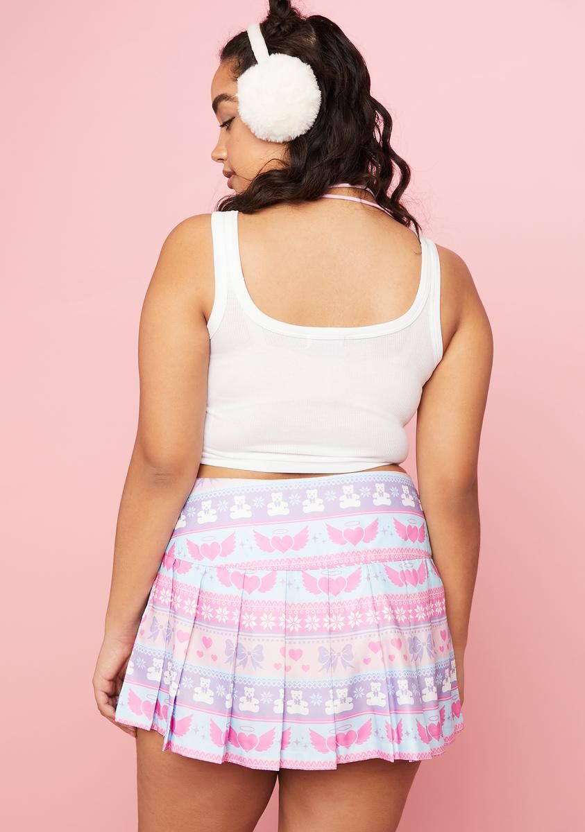 Plus One I Adore Pleated Mini Skirt sold by Dolls Kill product image thumbnail 4