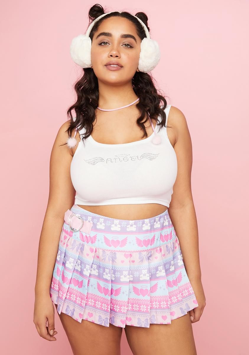 Plus One I Adore Pleated Mini Skirt sold by Dolls Kill product image thumbnail 2