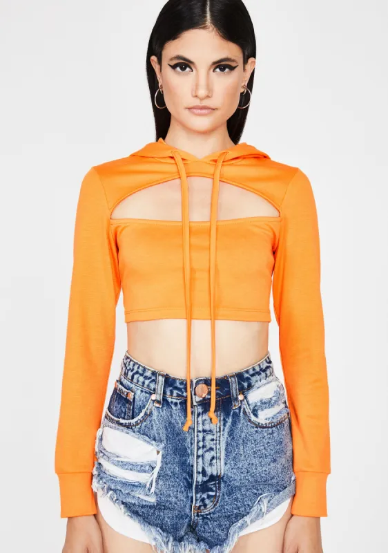 Juicy High Maintenance Crop Hoodie sold by Dolls Kill