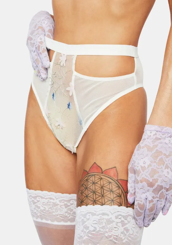 Flora Mesh Thong sold by Dolls Kill