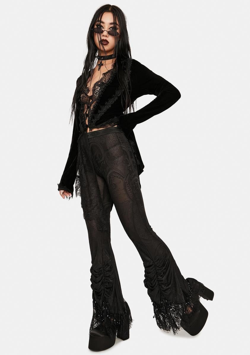 Lace Bottom Mesh Pants sold by Dolls Kill product image thumbnail 2