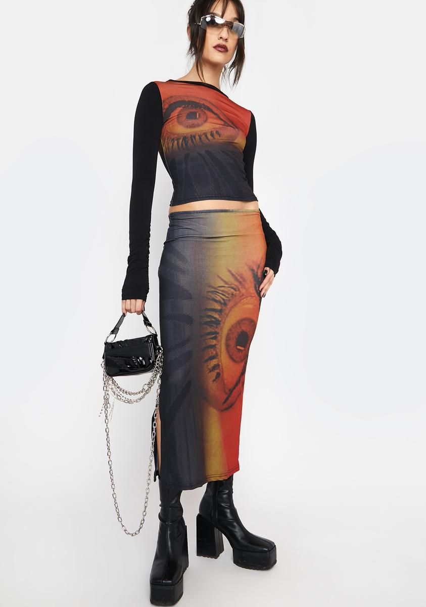 Pupil Mesh Top sold by Dolls Kill product image thumbnail 3