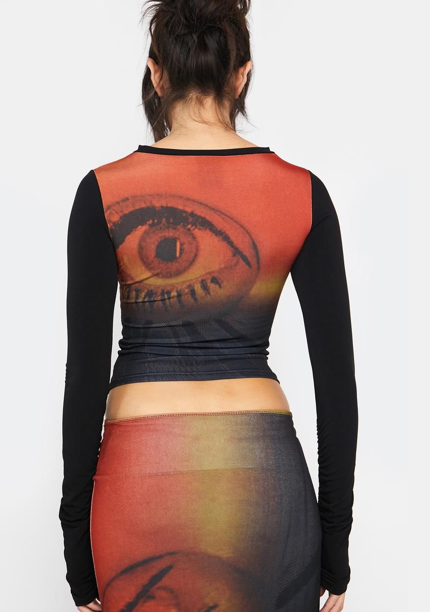 Pupil Mesh Top sold by Dolls Kill product image thumbnail 4