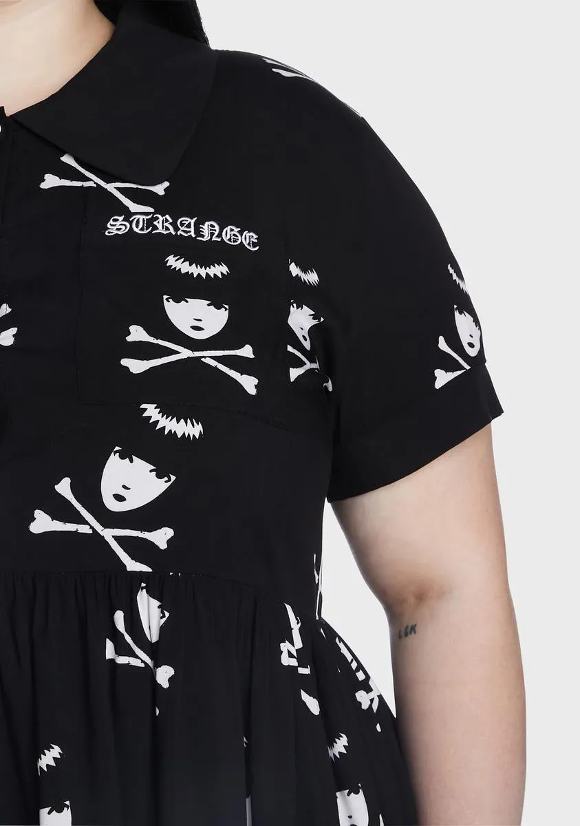 Plus Death Becomes You Shirt Dress sold by Dolls Kill product image thumbnail 2