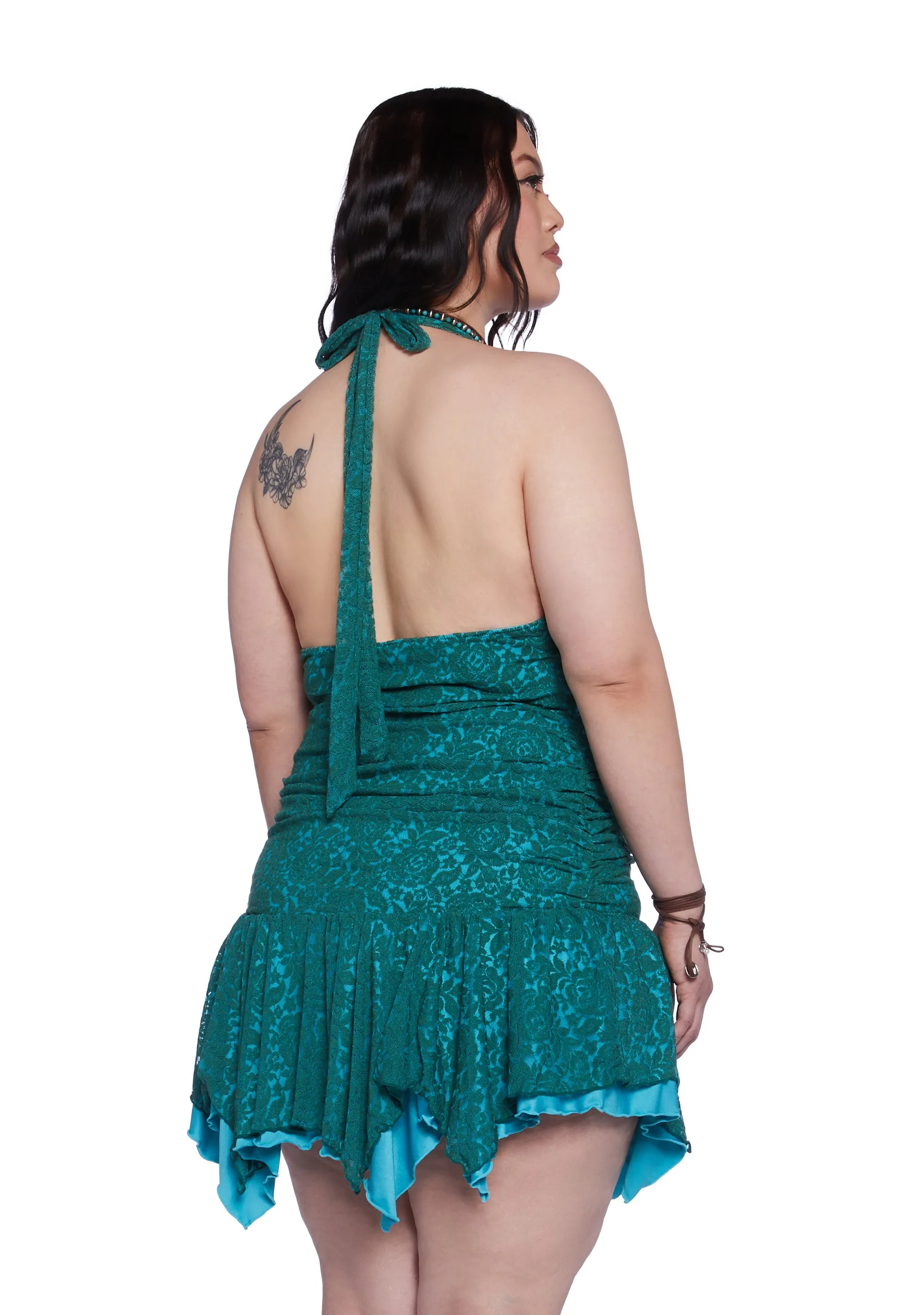 Plus Tales Of Fantasy Mini Dress - Blue sold by Dolls Kill product image thumbnail 4