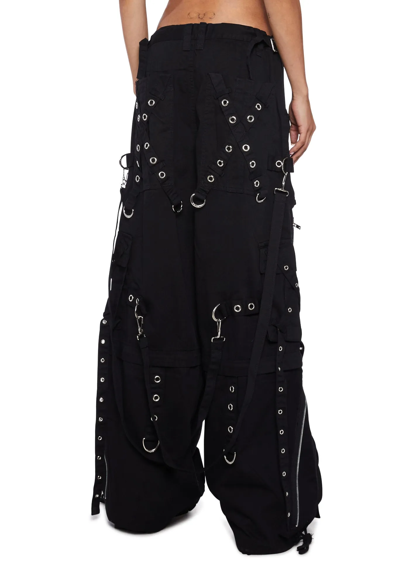 X-Strap Zip Off Pants-Black sold by Dolls Kill product image thumbnail 4