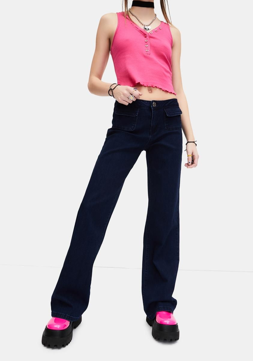 Time To Pretend Low Rise Jeans sold by Dolls Kill