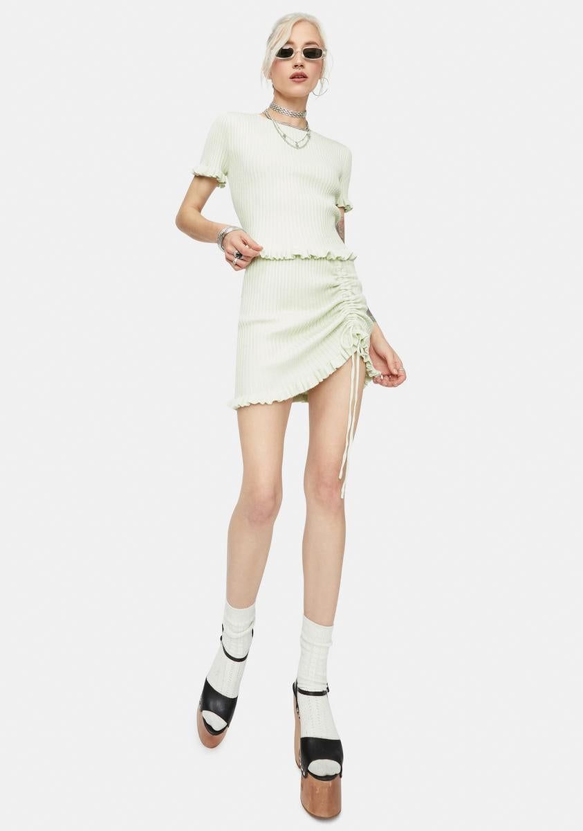 Owe Me Nothing Ribbed Crop Top sold by Dolls Kill product image thumbnail 3