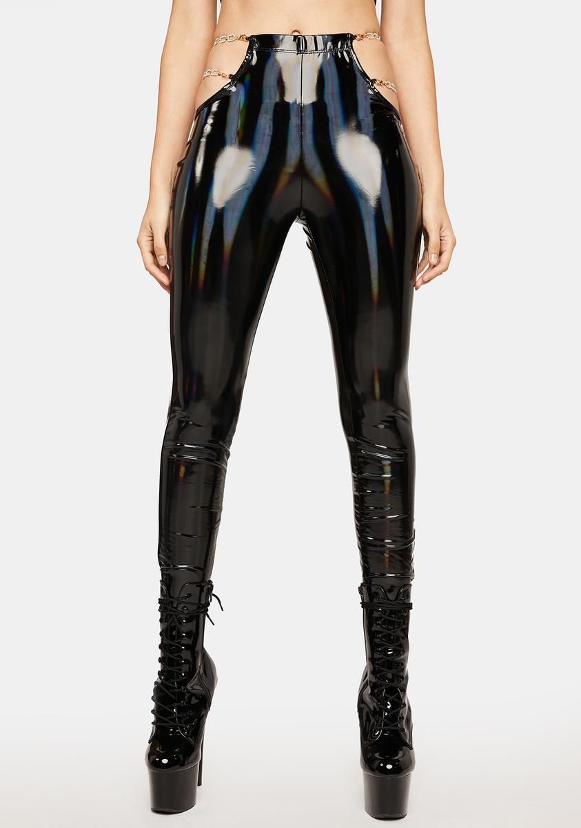 Virtual World Vinyl Pants sold by Dolls Kill