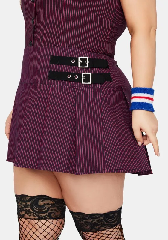 Plus Feeling The Blues Mini Skirt sold by Dolls Kill