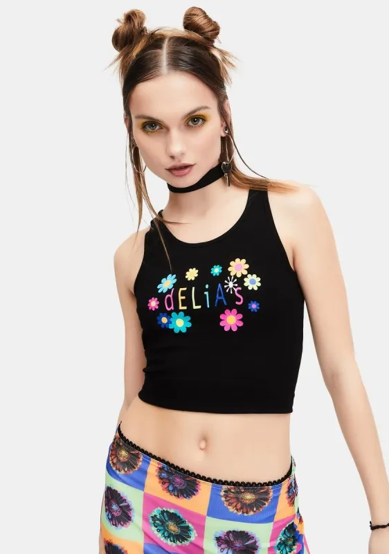 Flowering Heights Graphic Logo Tank sold by Dolls Kill