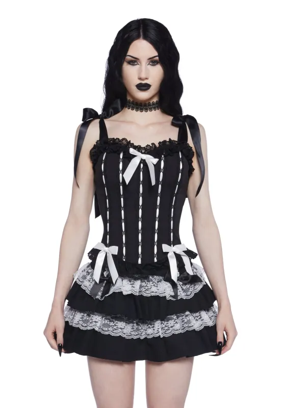Angelic Masquerade Corset Top sold by Dolls Kill