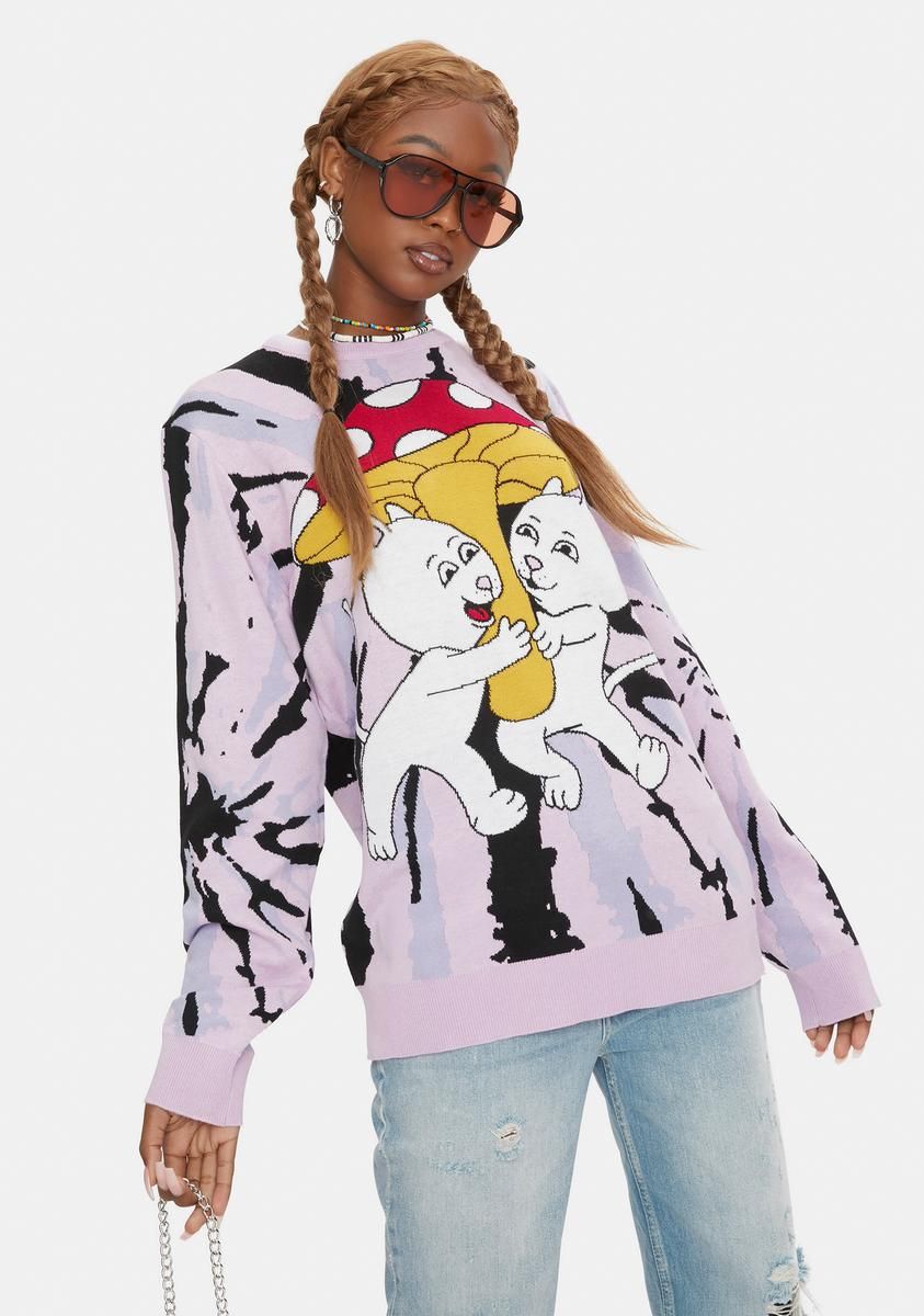 Sharing Is Caring Graphic Crewneck sold by Dolls Kill product image thumbnail 4