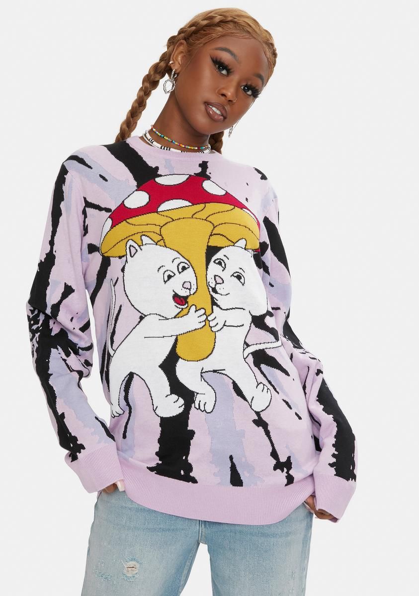 Sharing Is Caring Graphic Crewneck sold by Dolls Kill