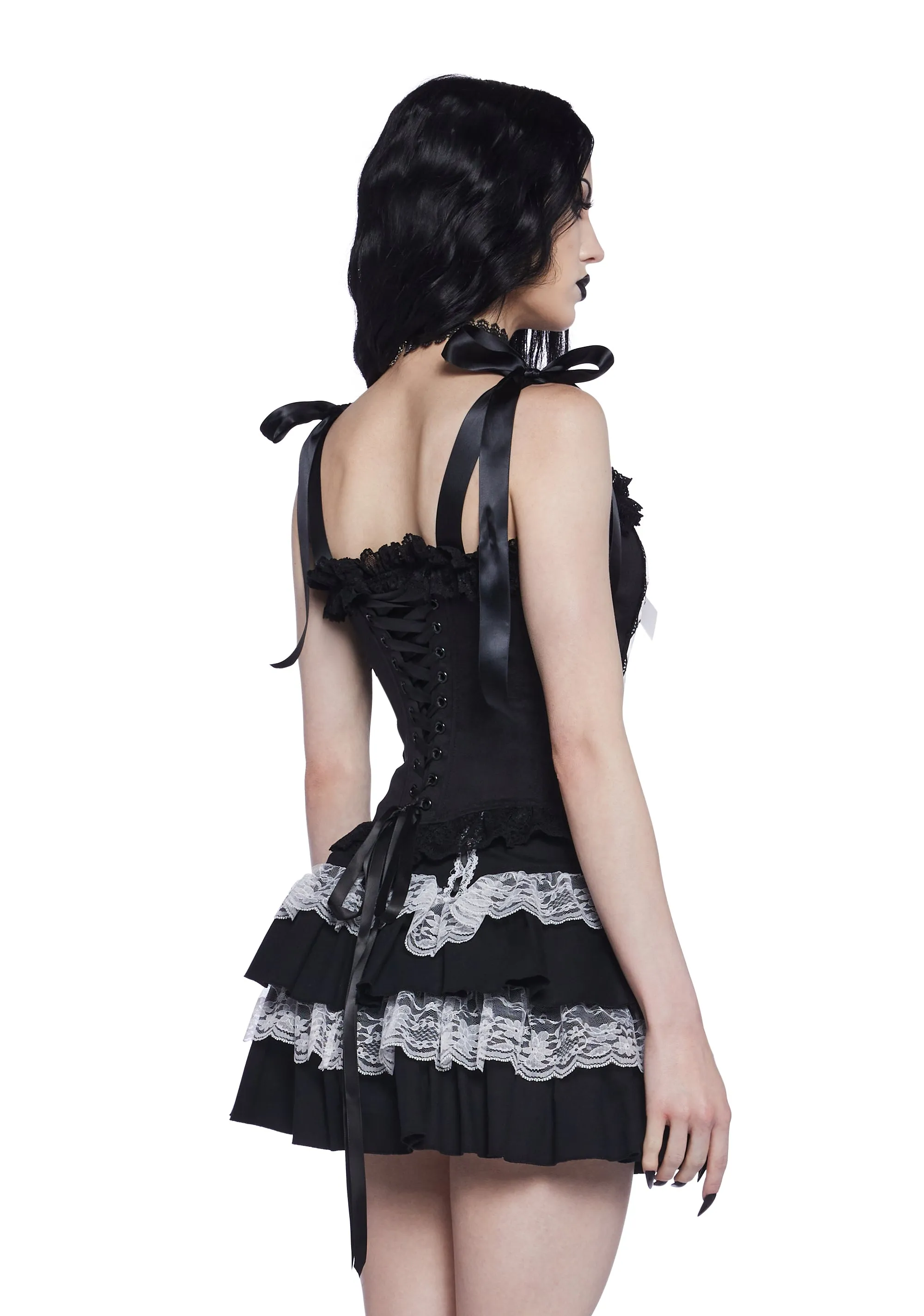 Angelic Masquerade Corset Top sold by Dolls Kill product image thumbnail 4