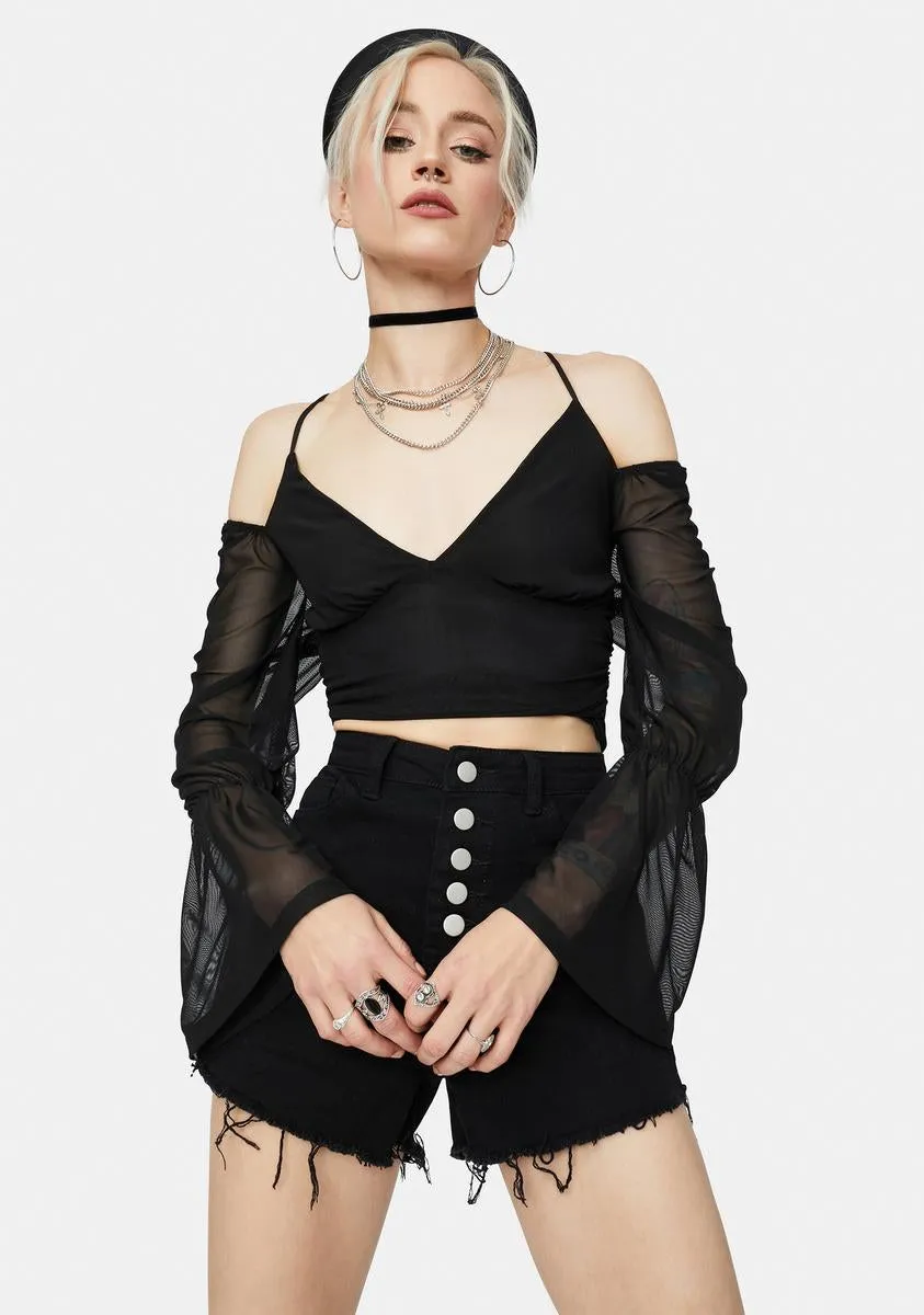 Secured It Off The Shoulder Top sold by Dolls Kill