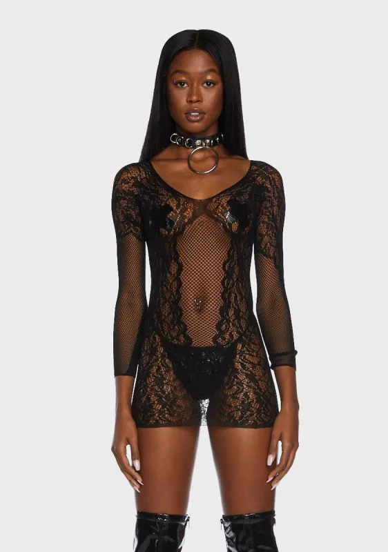 As You Like It Lace Bodystocking sold by Dolls Kill