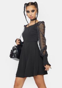 Off The Shoulder Mini Dress sold by Dolls Kill