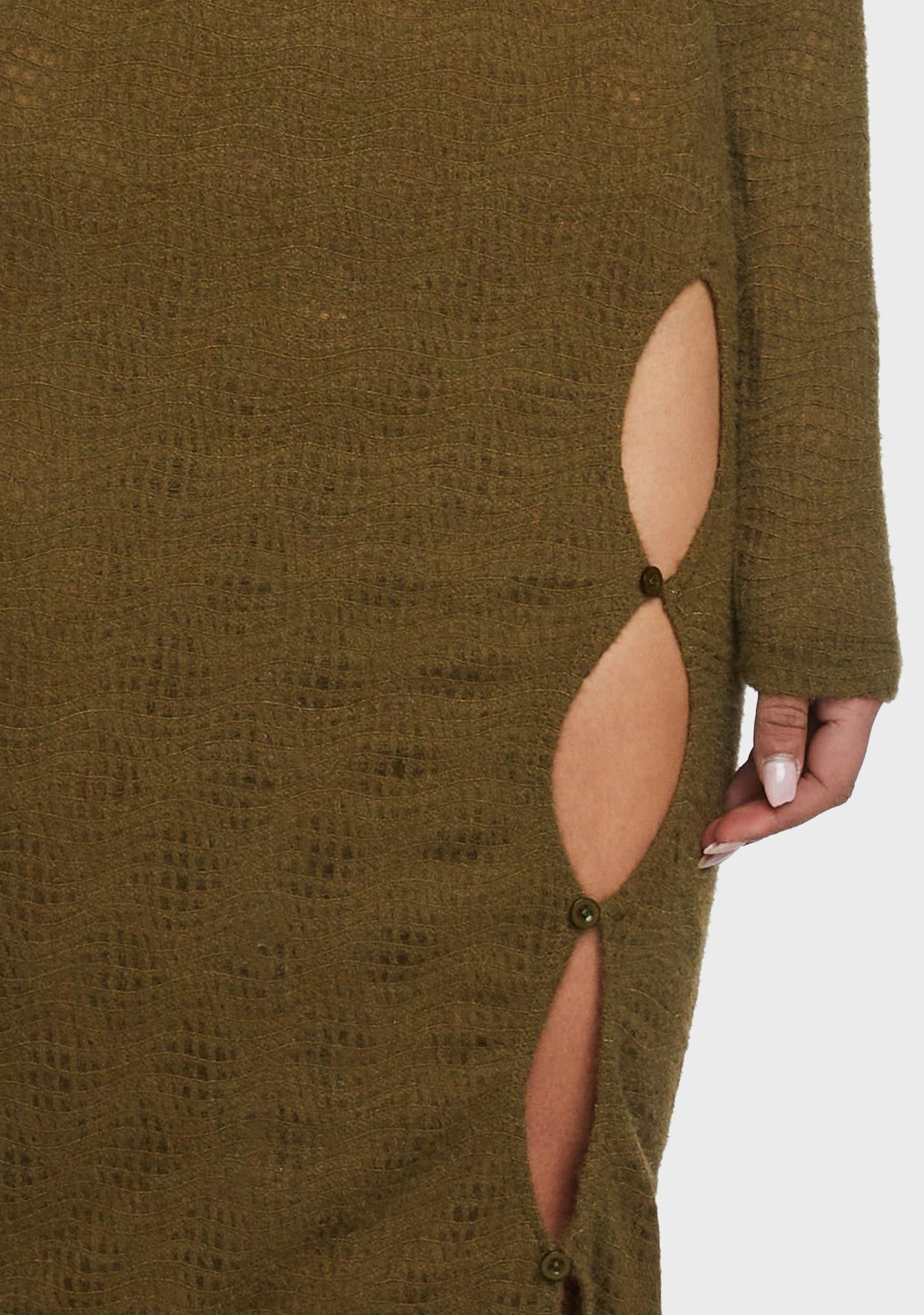 Humble Brag Maxi Dress - Olive sold by Dolls Kill product image thumbnail 2