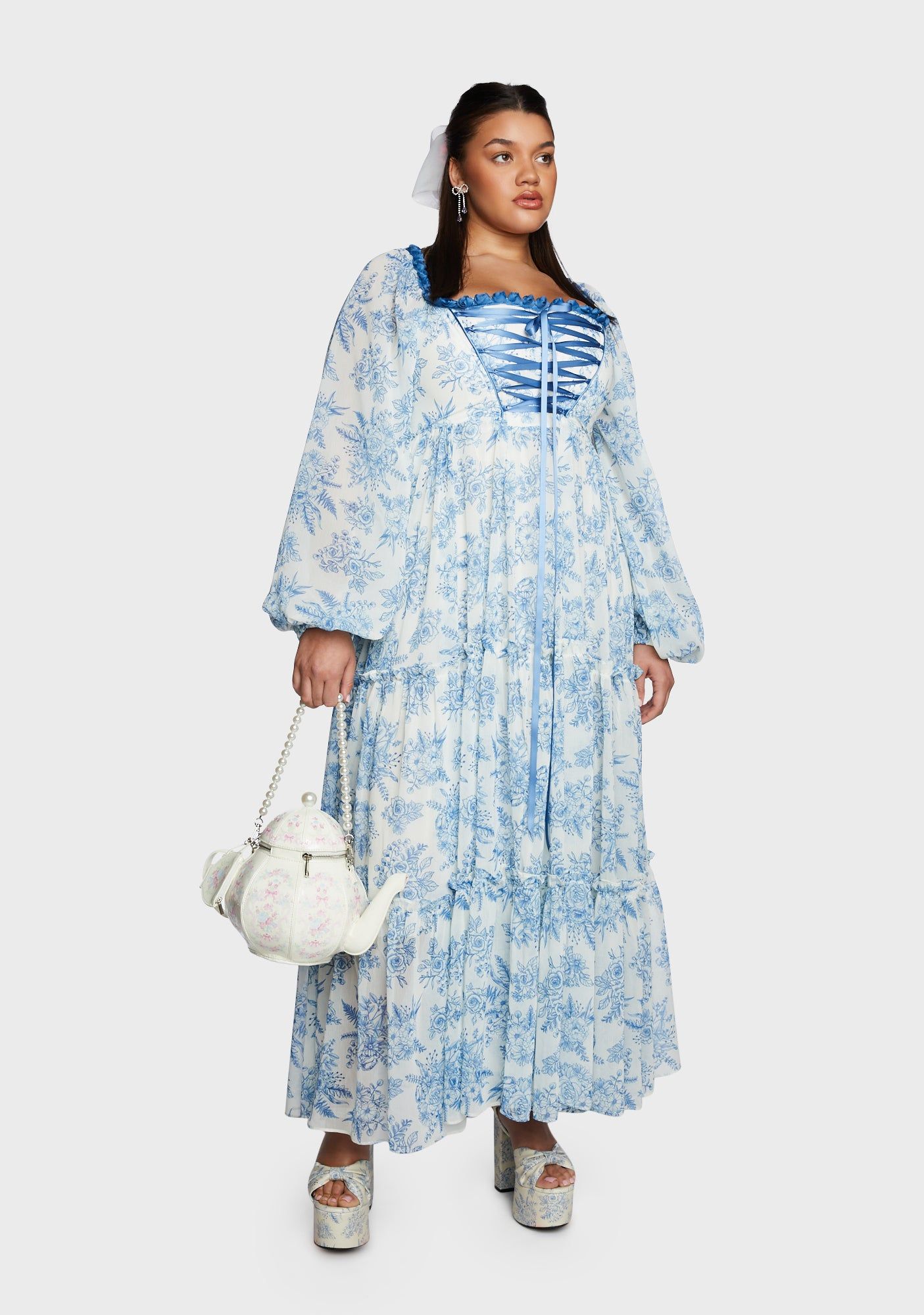 Plus Holding Court Maxi Dress sold by Dolls Kill product image thumbnail 5