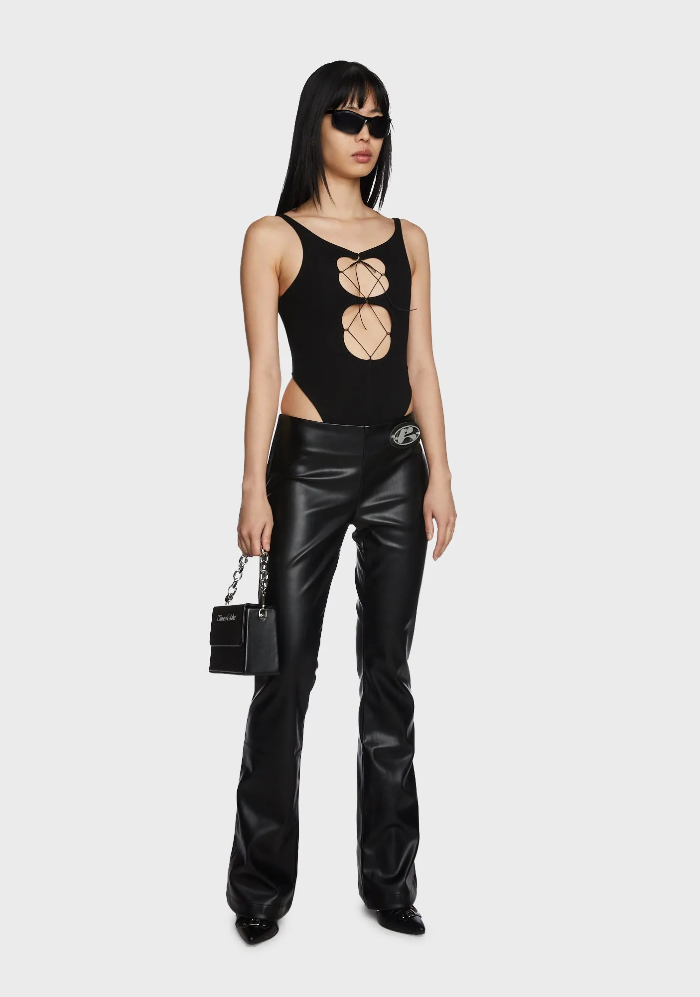 Pulse Cut Out Bodysuit sold by Dolls Kill product image thumbnail 5