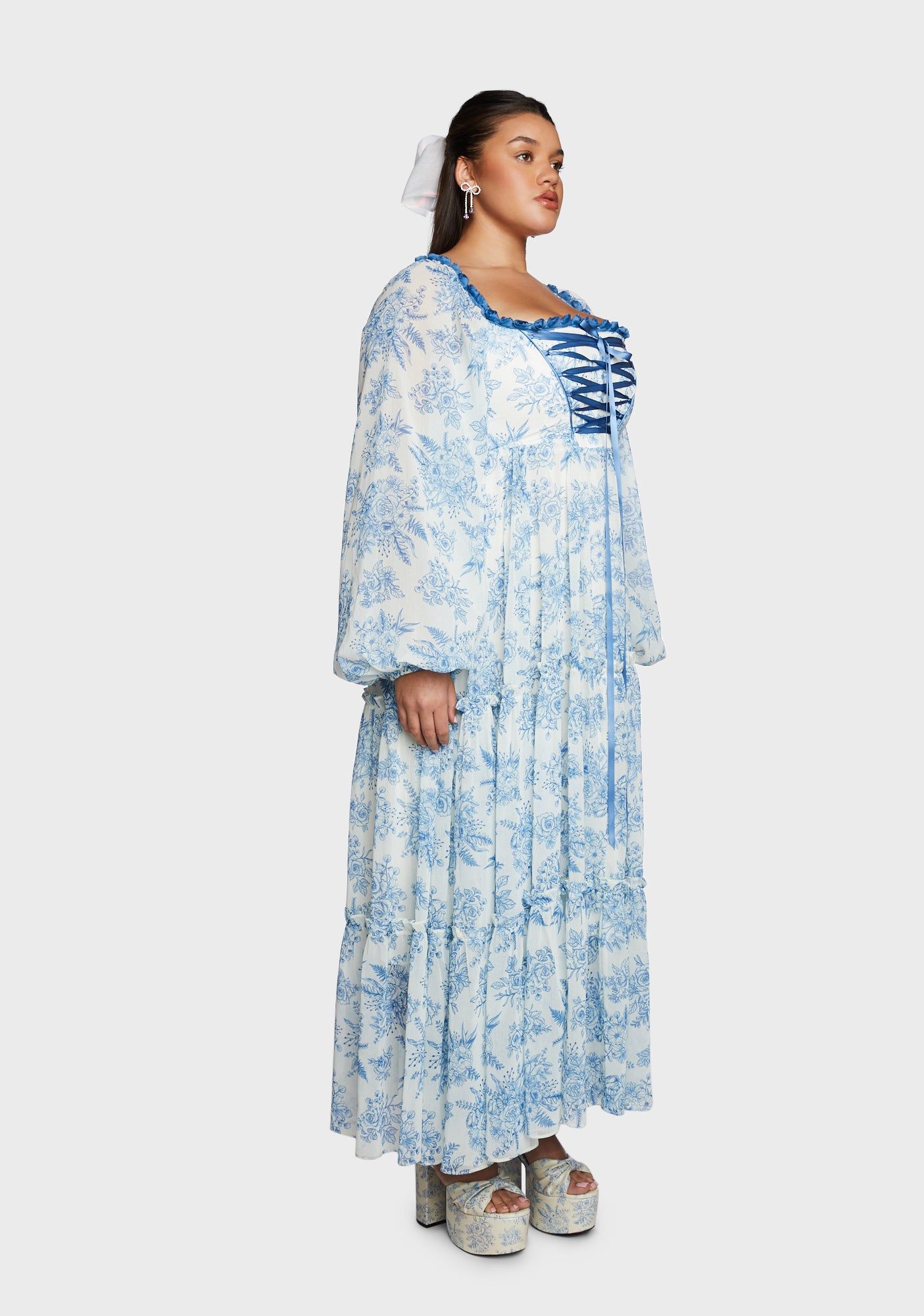 Plus Holding Court Maxi Dress sold by Dolls Kill product image thumbnail 3