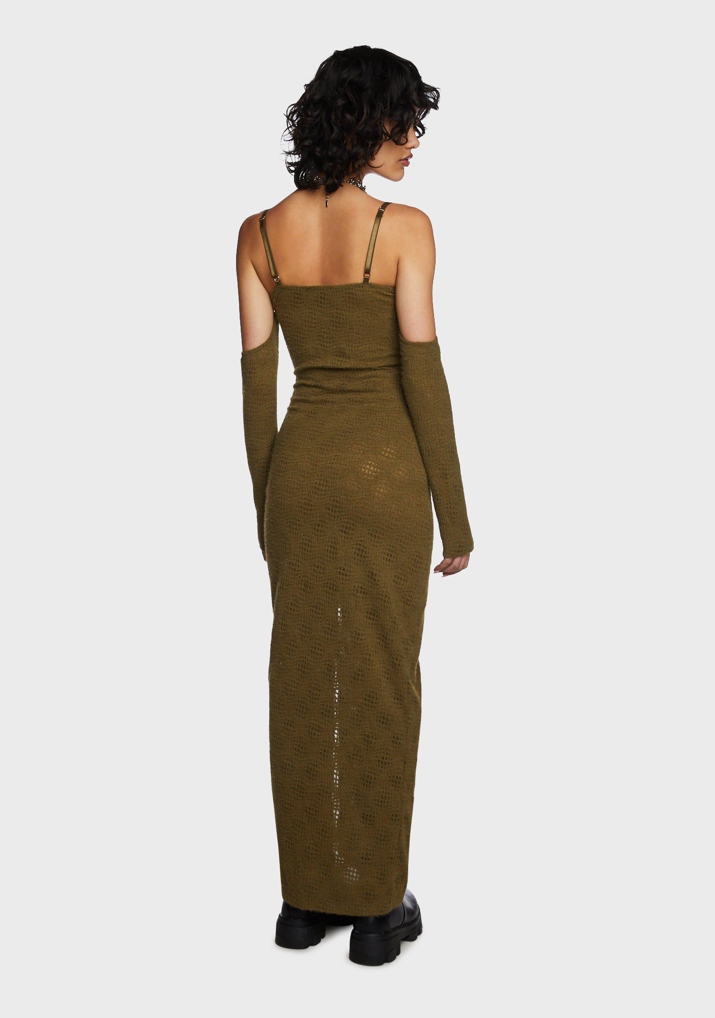 Humble Brag Maxi Dress - Olive sold by Dolls Kill product image thumbnail 5
