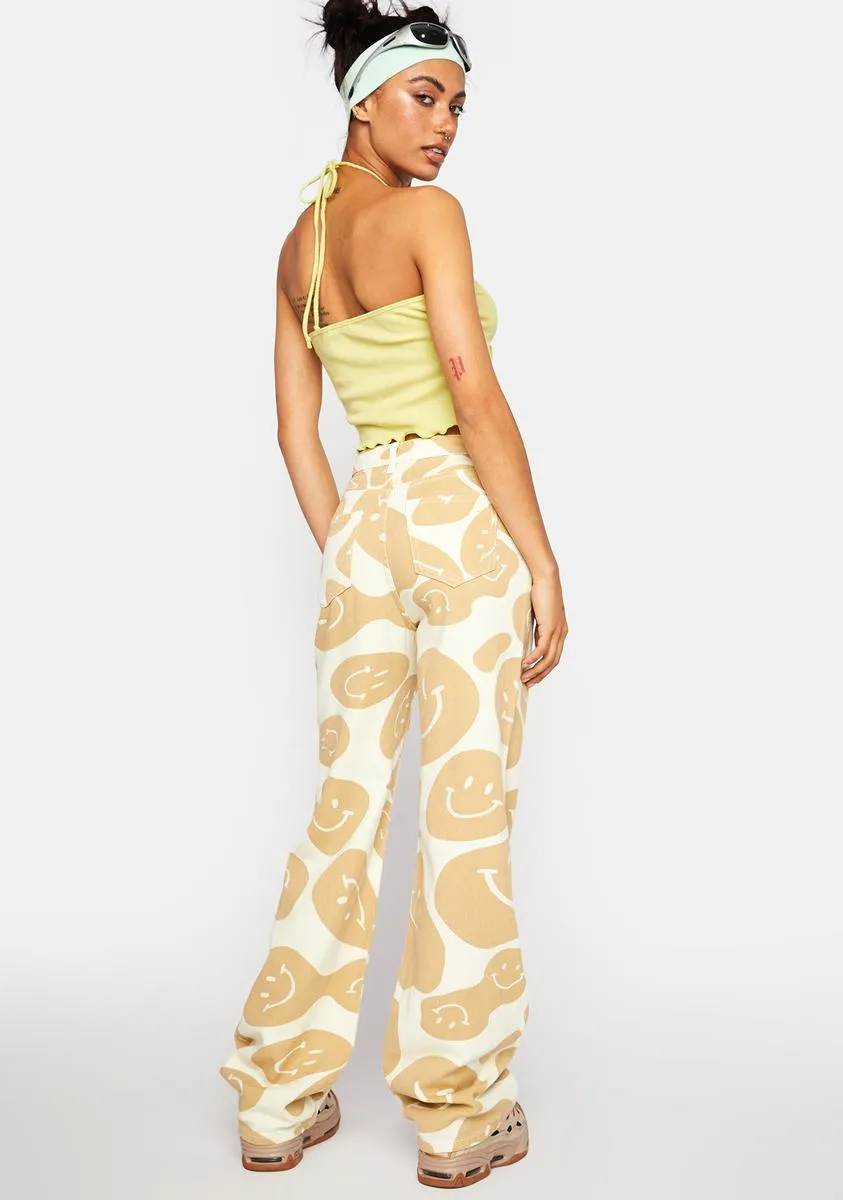 Ecru Wide Leg Pants sold by Dolls Kill product image thumbnail 4