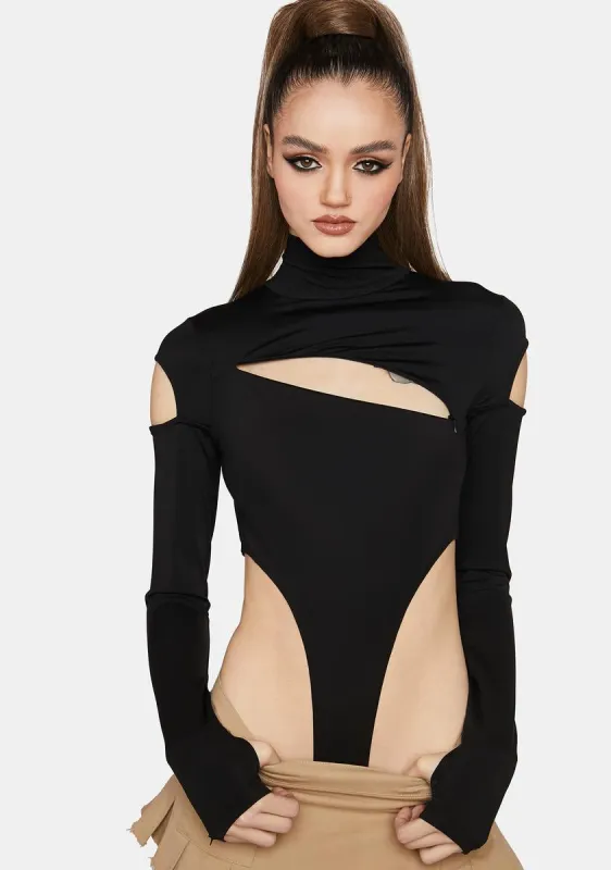 Caught My Heart Cutout Bodysuit sold by Dolls Kill