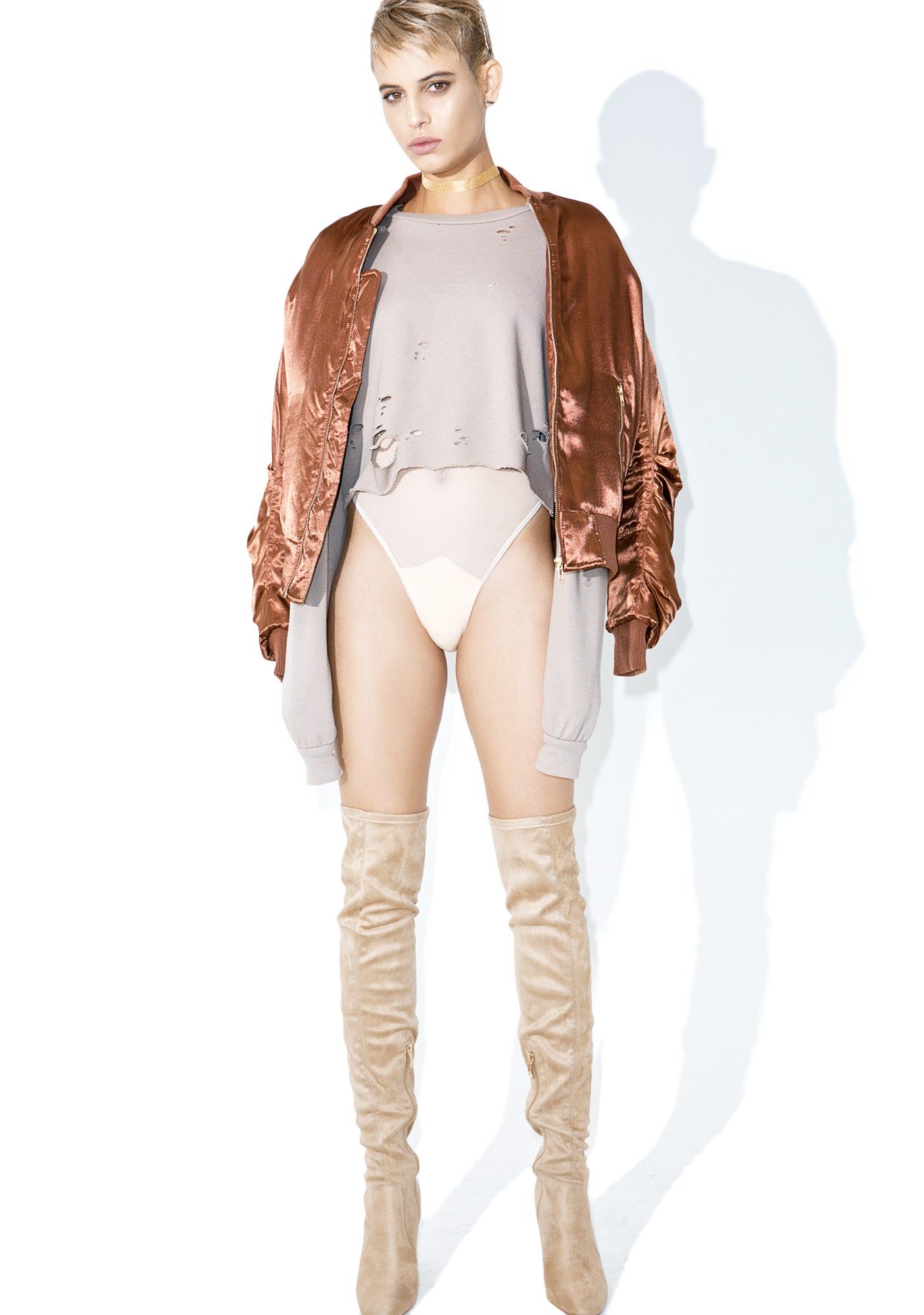 Braina Distressed Sweater sold by Dolls Kill product image thumbnail 4