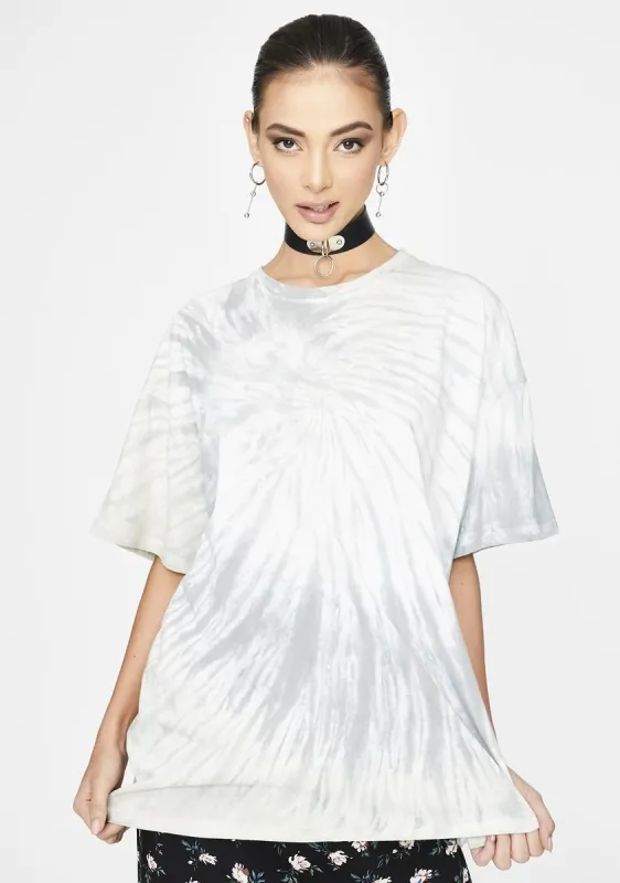 Green Tie Dye Maxi Tee sold by Dolls Kill